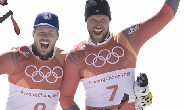 Aksel Lund Svindal er i mål, han kan ikke bli større